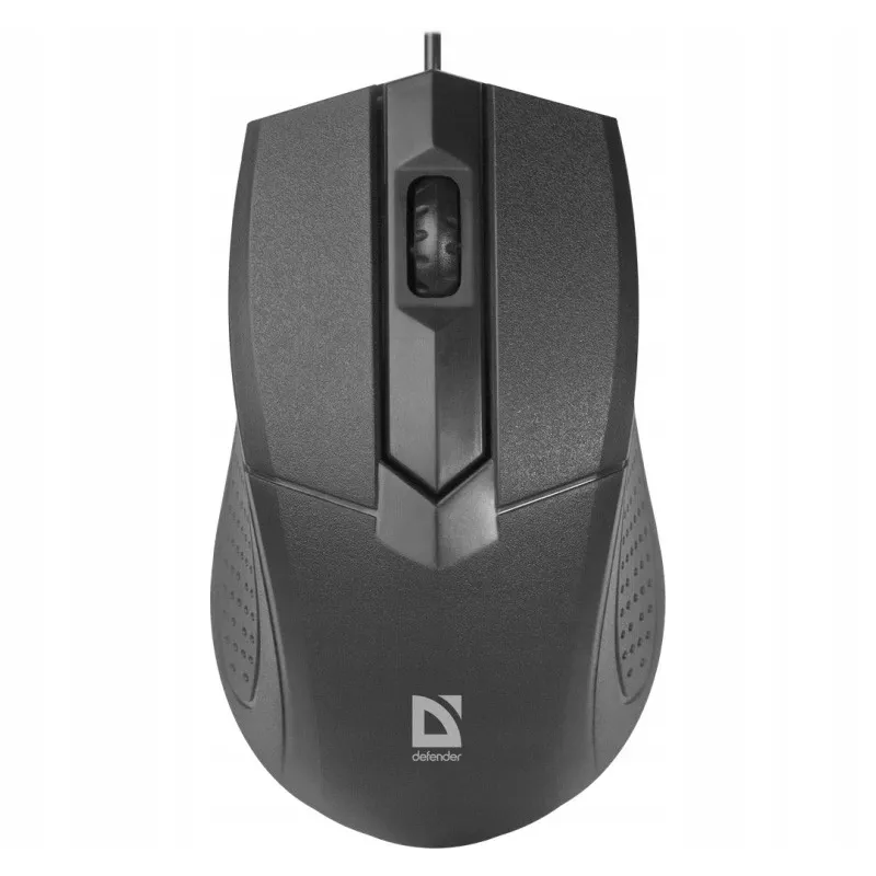 Juhtmega optiline paremakäeline hiir DEFENDER Optimum MB-270, 1000 DPI, USB Type-A, 3 nuppu, must, 1,5 m kaabel