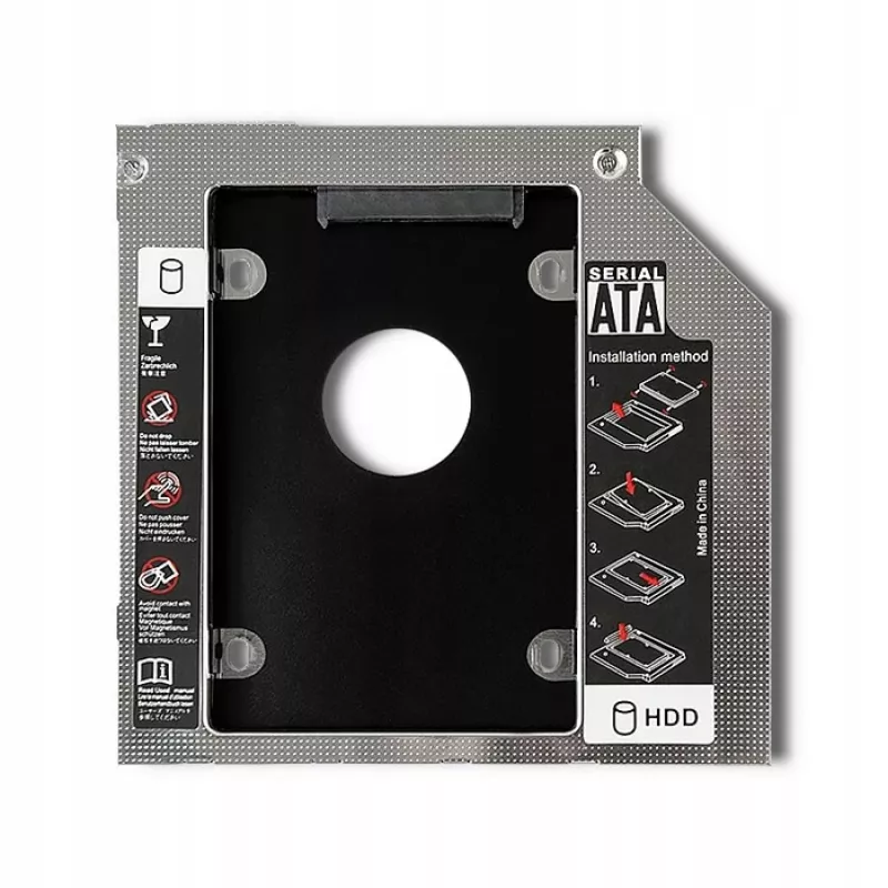 Sülearvuti teise kettaseadme pesa hoidik 2.5 HDD 12.7 mm