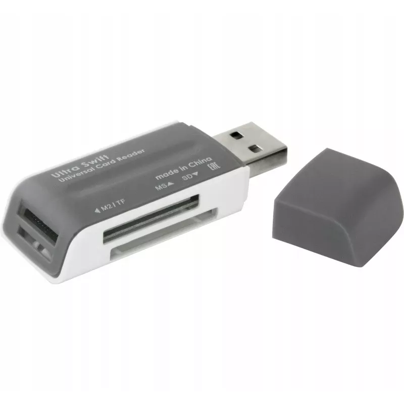 Kaardilugeja DEFENDER ULTRA SWIFT USB 2.0 mudel 83260 — ühildub SD- ja microSD-kaartidega