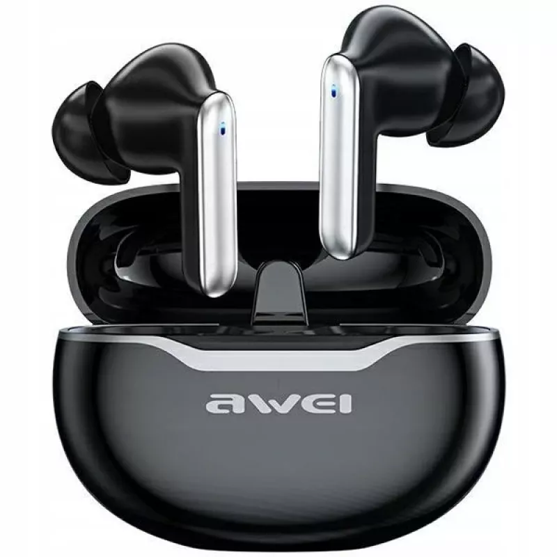 Awei Kõrvaklapid Bluetooth 5.3 T50 TWS Laadimiskarp /Must