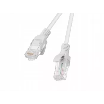 Võrgukaabel LANBERG Cat6 RJ-45 isas-RJ-45 isas, keerutatud vask, U/UTP, 1,5 m, valge