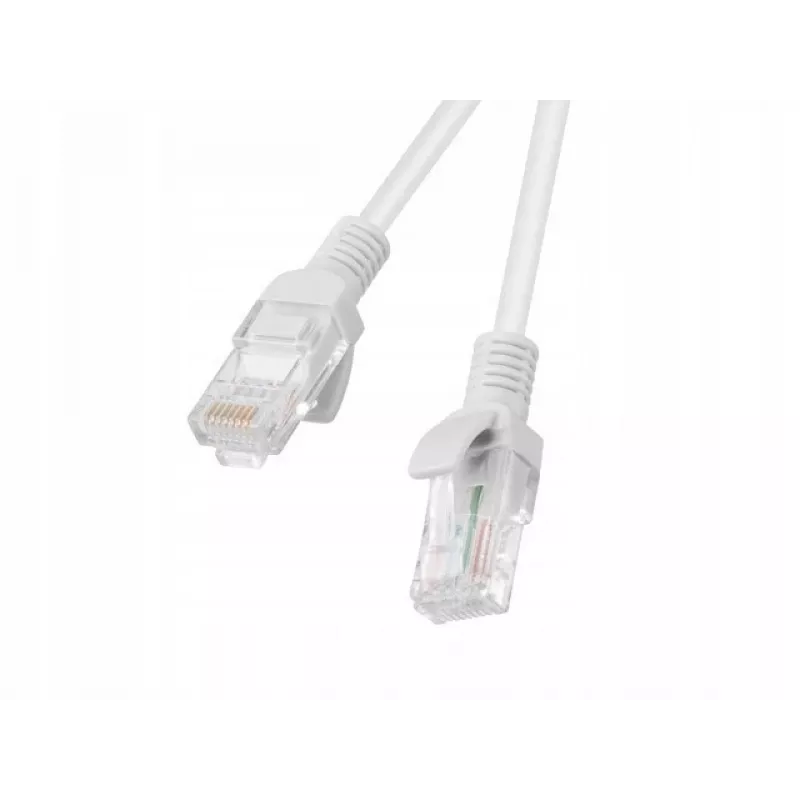 Võrgukaabel LANBERG Cat6 RJ-45 isas-RJ-45 isas, keerutatud vask, U/UTP, 1,5 m, valge