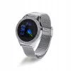 Nutikell ORO-MED ORO-SMART CRYSTAL SILVER — ümmargune metallkorpus, LCD 240×198, 1,04-tolline ekraan, Bluetooth 4.0, veekindel, 120 mAh aku