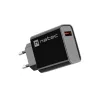 NATEC kiirlaadimisega sise-võrgulaadur Ribera — 18 W (5–15 V, kuni 3 A), 1× USB-A, Huawei FCP/SCP, must