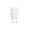 Sisetingimustes vahelduvvoolu kiirlaadija NATEC RIBERA 12V 20W USB-C PD 3.0 + USB-A Samsung AFC valge