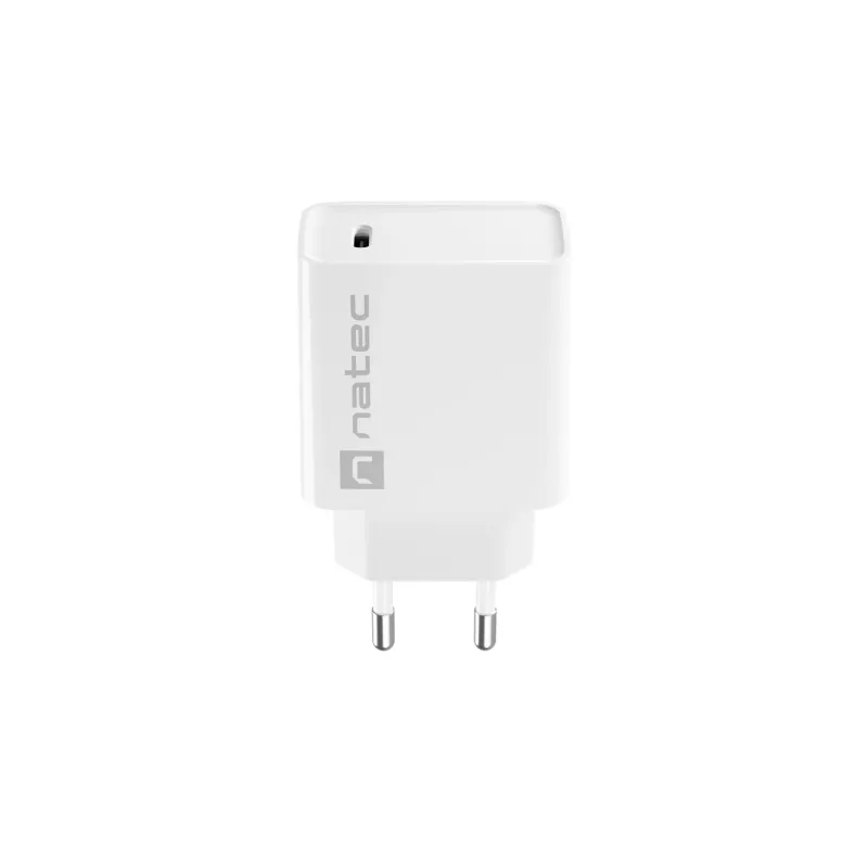 Sisene USB-C kiirlaadija NATEC RIBERA 12V 20W Quick Charge 3.0 valge