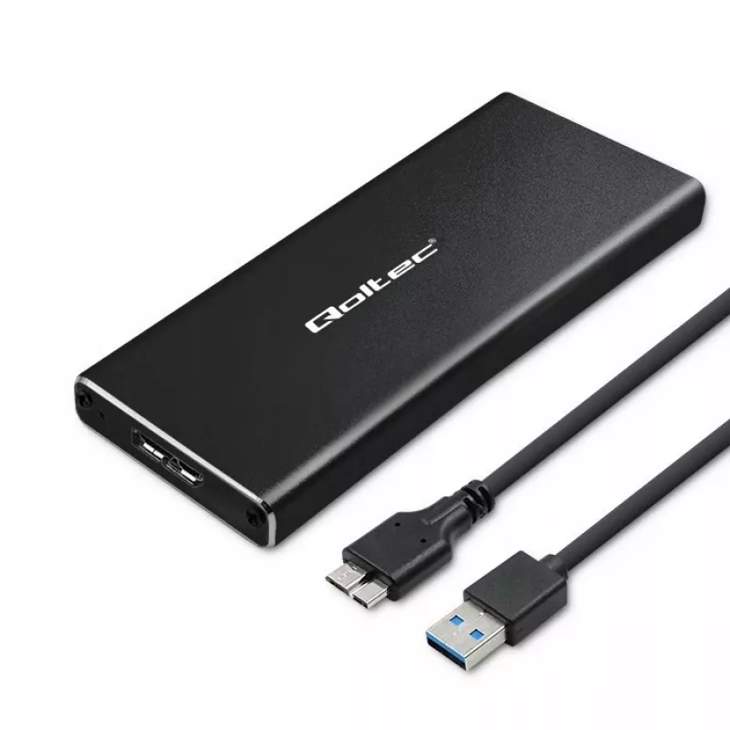 M.2 SATA SSD ümbris QOLTEC 51854 USB 3.0 tööriistavaba