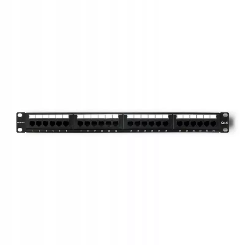 Paigalduspaneel RACK 24 porti, kat.6 UTP