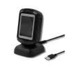 Fikseeritud 1D/2D vöötkoodiluger QOLTEC 50864, LED-andur, USB-juhtmega, must, 145×85×80 mm