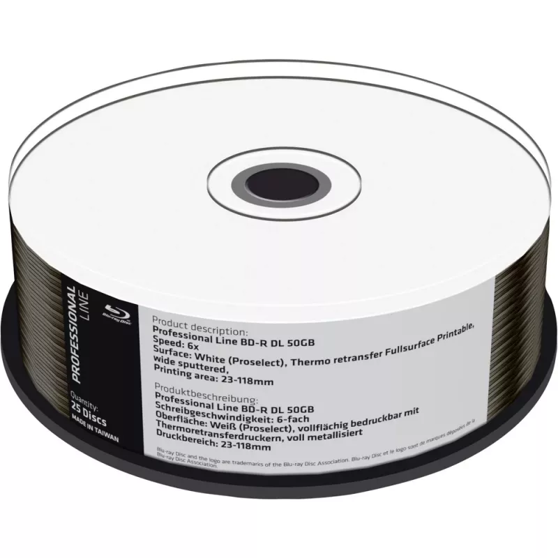 BD-R DL MediaRange 50GB 25 pakk