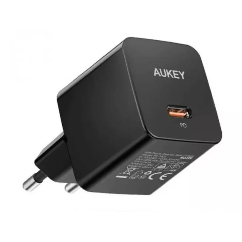 Seinalaadija Aukey PA-Y20S 20W USB-C Power Delivery, kompaktne ühe pordiga