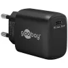 Goobay 65367 Charger Indoor AC for Laptop Smartphone Tablet Must