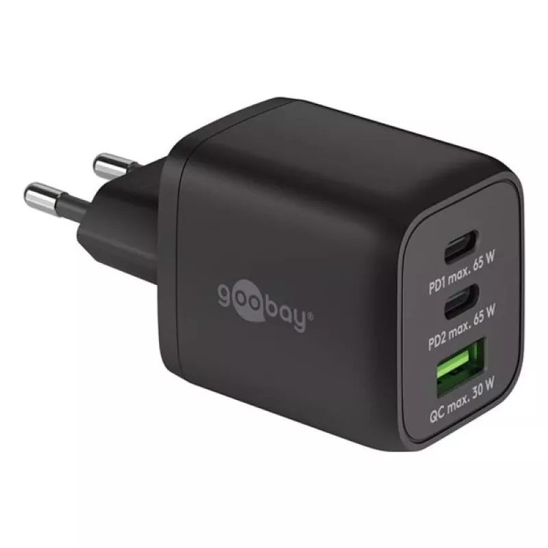 Goobay 64753 Charger for Mobile Devices Headphones - Smartphone - Tablet Must AC Fast Charging siseruumides kasutatav (64753)