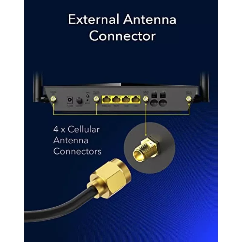 Cudy Uus 4G LTE Cat 6 WiFi ruuter, Qualcommi kiibistik, LTE modemruuter, kahe SIM-kaardiga 4G mobiilruuter, AC1200 kaheriba WiFi, 4 Gigabit porti, OpenVPN, W
