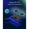Cudy Uus 4G LTE Cat 6 WiFi ruuter, Qualcommi kiibistik, LTE modemruuter, kahe SIM-kaardiga 4G mobiilruuter, AC1200 kaheriba WiFi, 4 Gigabit porti, OpenVPN, W