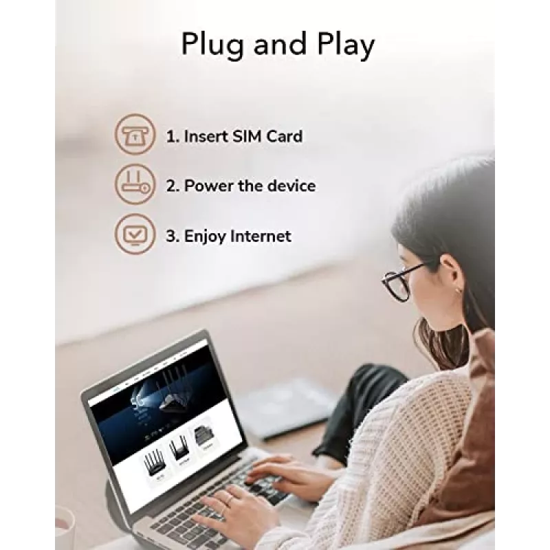 Cudy Uus 4G LTE Cat 6 WiFi ruuter, Qualcommi kiibistik, LTE modemruuter, kahe SIM-kaardiga 4G mobiilruuter, AC1200 kaheriba WiFi, 4 Gigabit porti, OpenVPN, W