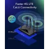 Cudy Uus 4G LTE Cat 6 WiFi ruuter, Qualcommi kiibistik, LTE modemruuter, kahe SIM-kaardiga 4G mobiilruuter, AC1200 kaheriba WiFi, 4 Gigabit porti, OpenVPN, W