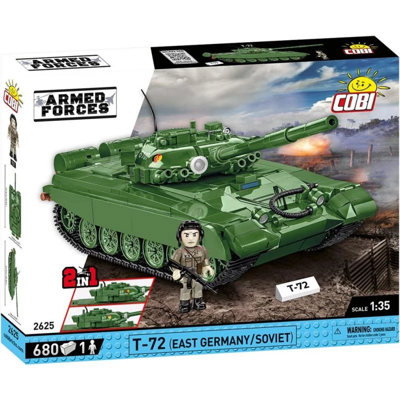 Ehituskomplekt COBI T-72 Ida-Saksamaa/Nõukogude Liit 680 tk