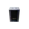 Seinarack Extralink Rackmount cabinet 15U 600x450 must võtmega lukustatava ukse ja paigaldusliistudega