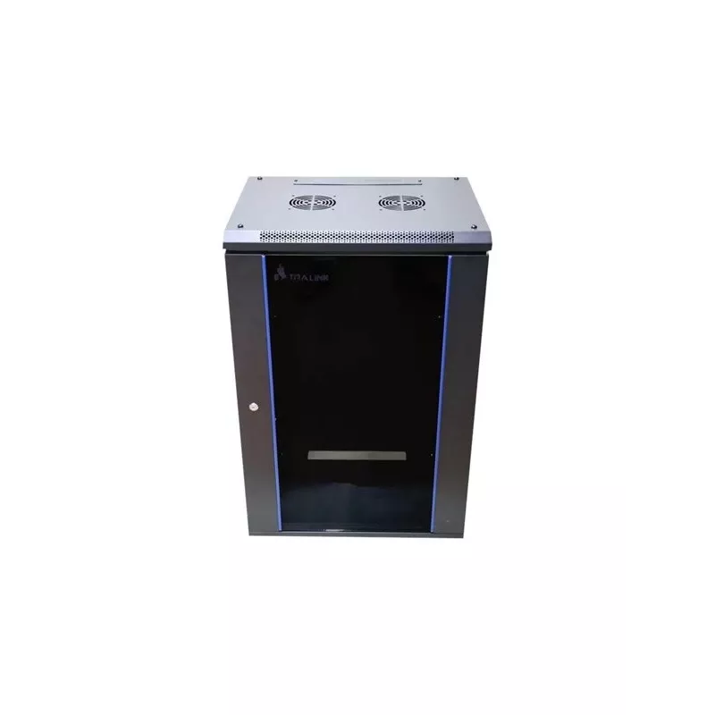 Seinarack Extralink Rackmount cabinet 15U 600x450 must võtmega lukustatava ukse ja paigaldusliistudega