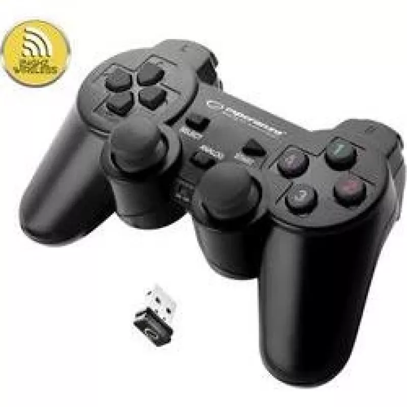 Esperanza EGG108K mängukontroller must USB 2.0 mängupult analoog / digitaalne PC, PlayStation 3