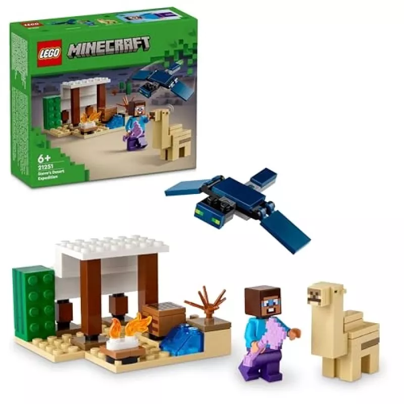 Lego Minecraft 21251 Steve'i kõrberetke mängukomplekt
