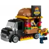 LEGO City Burgeri Veoauto Mänguauto 5+ Aastastele Poistele ja Tüdrukutele, Sõiduki Ehituskomplekt Köögimänguasjaga Müüja Minifiguuri ja Tarvikutega