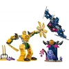 LEGO NINJAGO Arini lahingumehha märulifiguur ninjamänguasi 4+ aastastele poistele-tüdrukutele ja lastele, Dragons Rising komplekt koos Arini minifiguuri ja mini Kataga