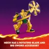 LEGO NINJAGO Arini lahingumehha märulifiguur ninjamänguasi 4+ aastastele poistele-tüdrukutele ja lastele, Dragons Rising komplekt koos Arini minifiguuri ja mini Kataga
