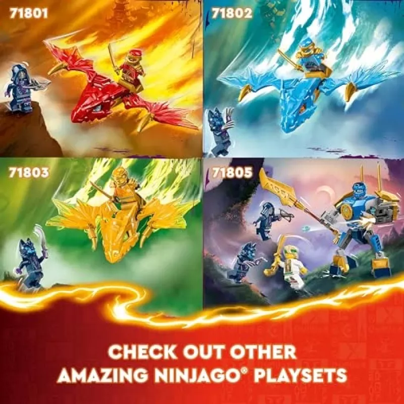 LEGO NINJAGO Arini lahingumehha märulifiguur ninjamänguasi 4+ aastastele poistele-tüdrukutele ja lastele, Dragons Rising komplekt koos Arini minifiguuri ja mini Kataga