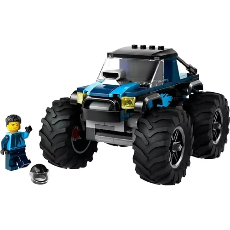Ehitusmänguasi LEGO City 60402 Sinine Koletisveok suurte rehvidega, 148 osa, 1 minifiguur, vanusele 5+