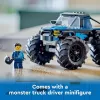 Ehitusmänguasi LEGO City 60402 Sinine Koletisveok suurte rehvidega, 148 osa, 1 minifiguur, vanusele 5+