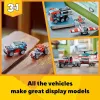 LEGO Creator 2-in-1 lameveoauto koos helikopteriga komplekt 31146, ümberehitatav mudel lastele