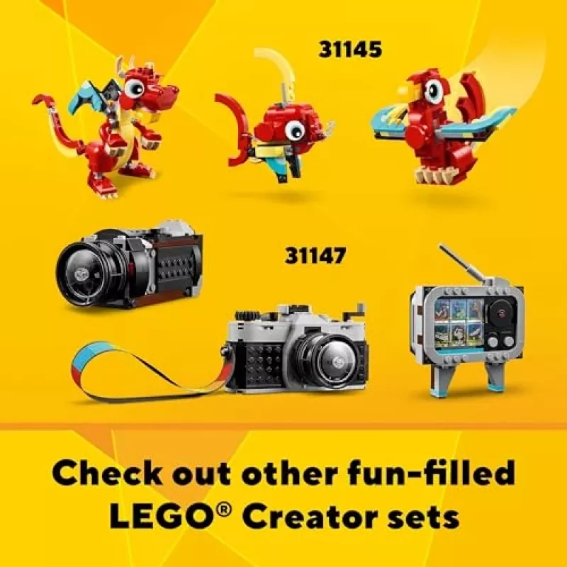 LEGO Creator 2-in-1 lameveoauto koos helikopteriga komplekt 31146, ümberehitatav mudel lastele