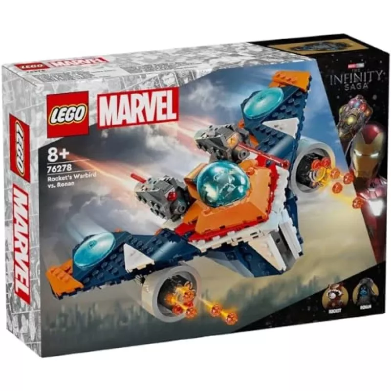 Ehitusmänguasi LEGO Marvel Super Heroes Raketi kosmoselaev 76278 — Raketi ja Ronani komplekt