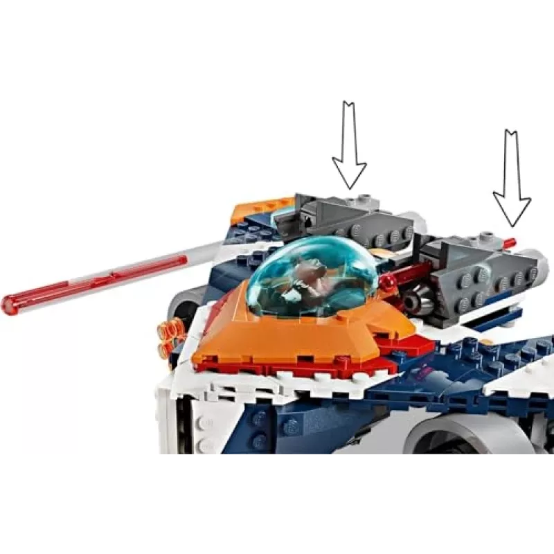 Ehitusmänguasi LEGO Marvel Super Heroes Raketi kosmoselaev 76278 — Raketi ja Ronani komplekt