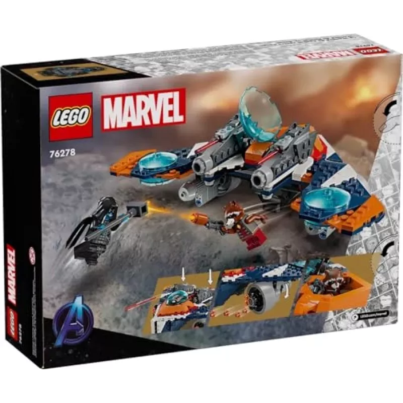 Ehitusmänguasi LEGO Marvel Super Heroes Raketi kosmoselaev 76278 — Raketi ja Ronani komplekt