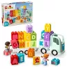 Ehitusmänguasi LEGO DUPLO 10421 ABC Truck, 36 tükki, 2 minifiguuri, vanusele 2+, mõõdud 110×140×70 mm