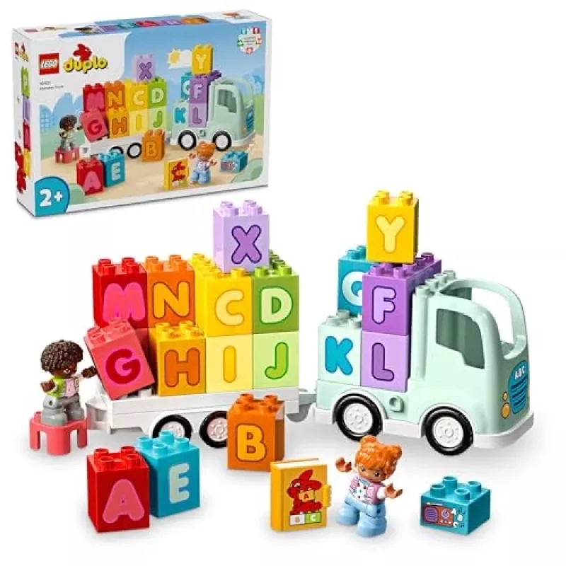 Ehitusmänguasi LEGO DUPLO 10421 ABC Truck, 36 tükki, 2 minifiguuri, vanusele 2+, mõõdud 110×140×70 mm