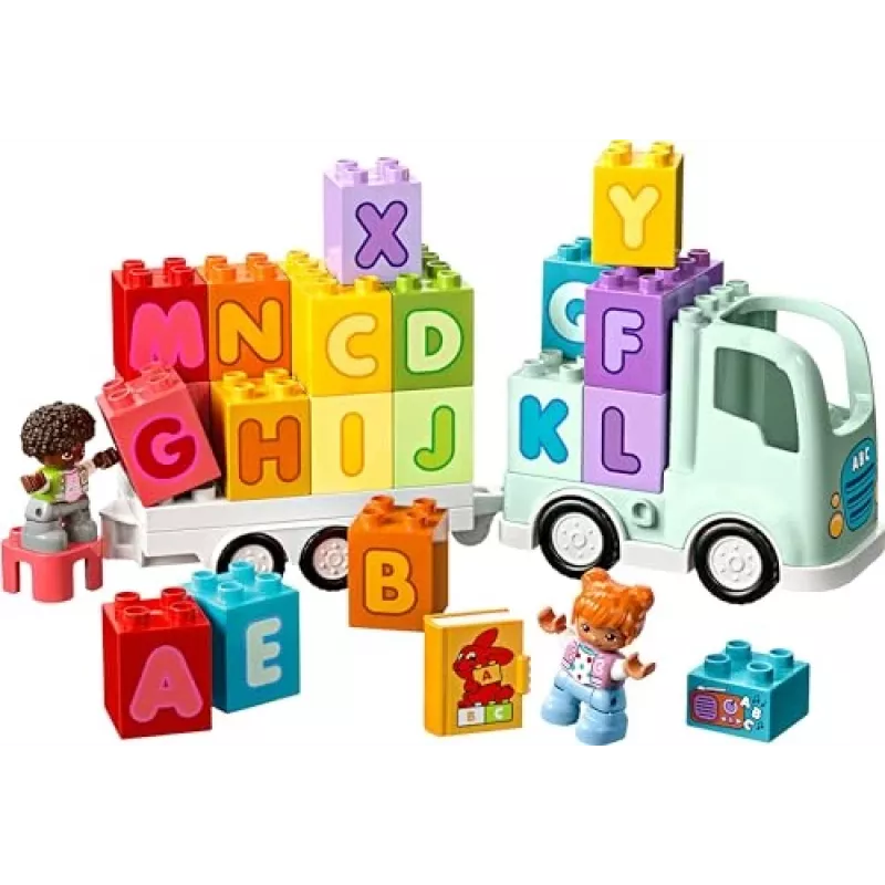Ehitusmänguasi LEGO DUPLO 10421 ABC Truck, 36 tükki, 2 minifiguuri, vanusele 2+, mõõdud 110×140×70 mm