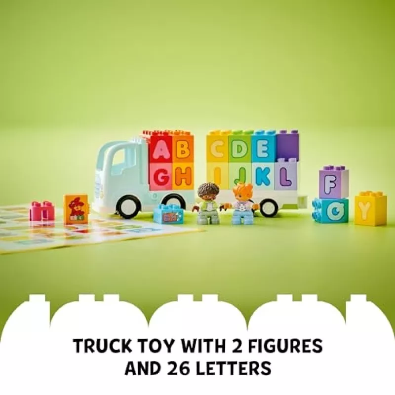 Ehitusmänguasi LEGO DUPLO 10421 ABC Truck, 36 tükki, 2 minifiguuri, vanusele 2+, mõõdud 110×140×70 mm