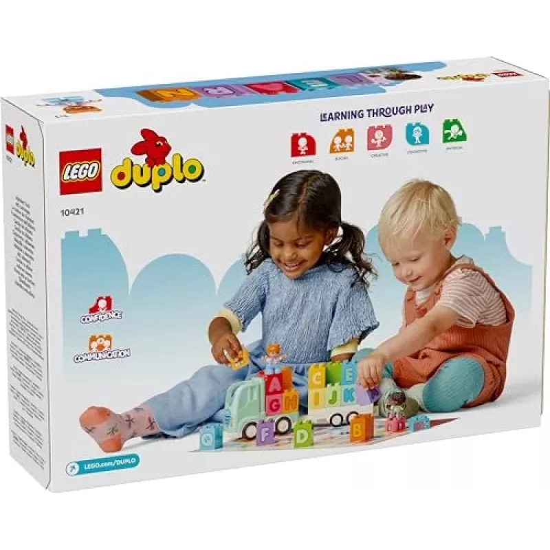 Ehitusmänguasi LEGO DUPLO 10421 ABC Truck, 36 tükki, 2 minifiguuri, vanusele 2+, mõõdud 110×140×70 mm
