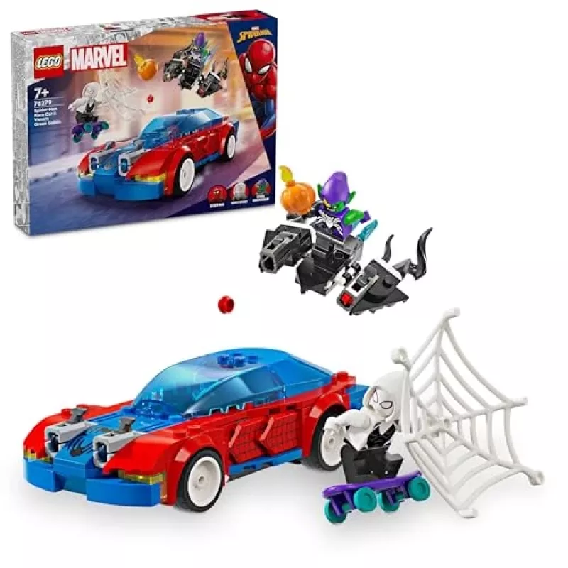 Lego Marvel 76279 Ämblikmehe Võidusõiduauto & Roheline Goblin – ehituskomplekt