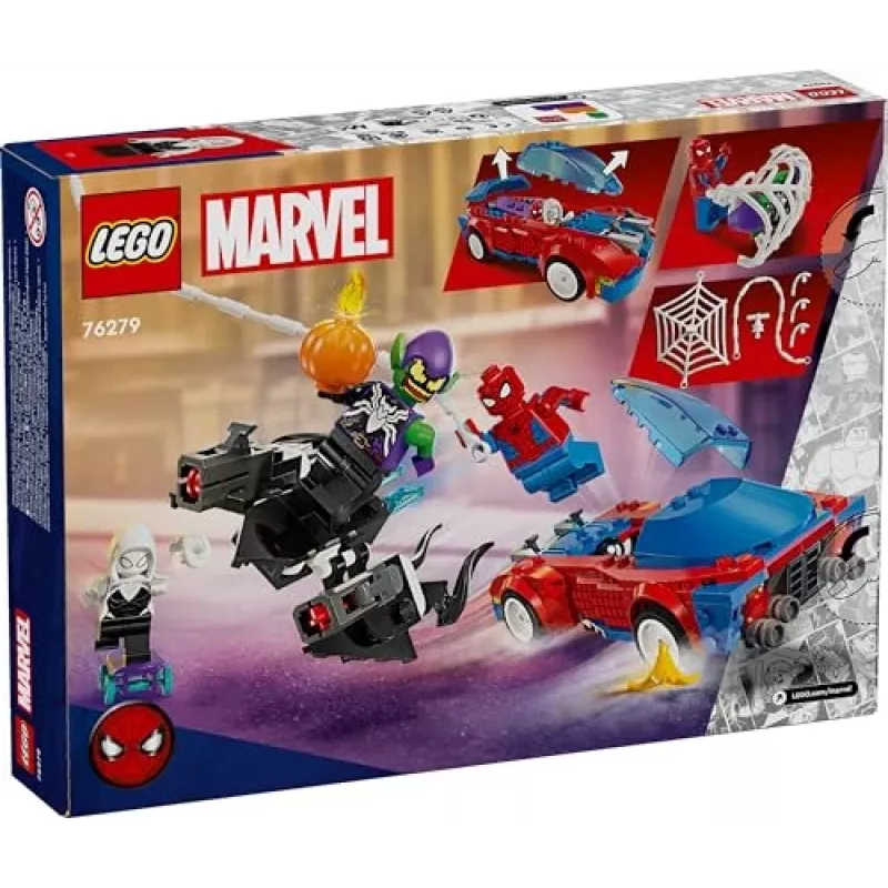 Lego Marvel 76279 Ämblikmehe Võidusõiduauto & Roheline Goblin – ehituskomplekt