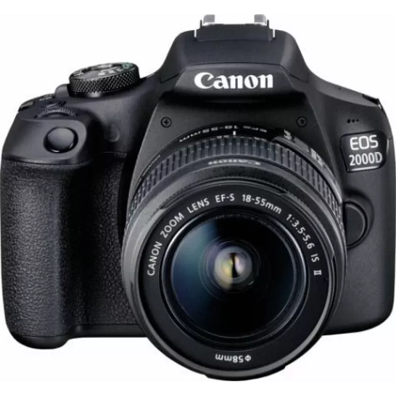 Canon EOS 2000D BK 18-55 IS II EU26 peegelkaamera komplekt 24,1 MP CMOS 6000 x 4000 pikslit Must