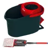 Mopping system bucket VILEDA 140827 – Must fiber, wet cleaning, telescopic handle 130 cm, 35 cm grip, for laminate/tiles/wood