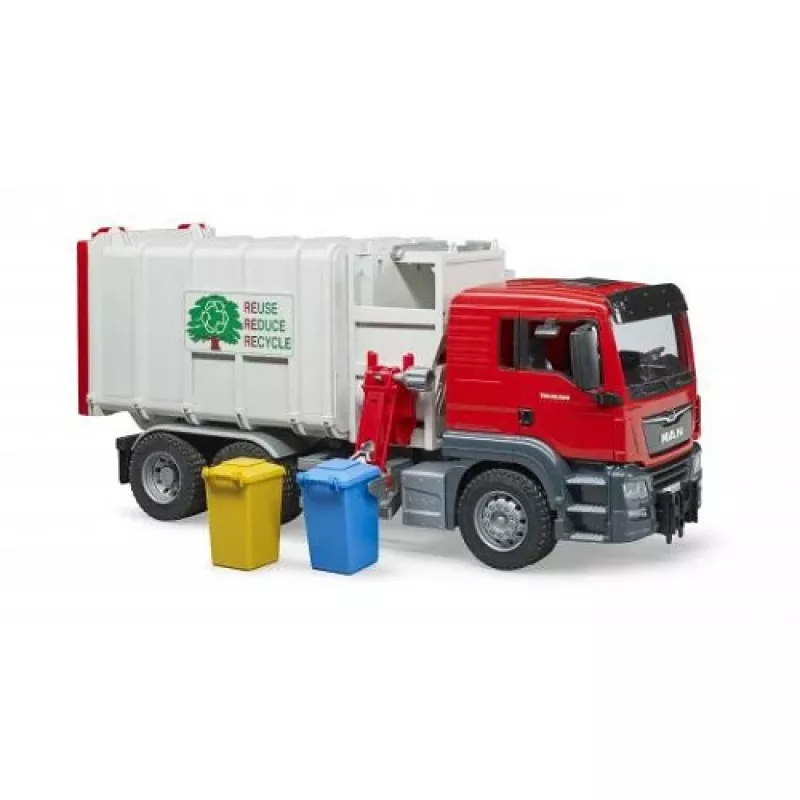 Bruder Man külglaadimisega prügiauto 2-4 - vanusele 5-7