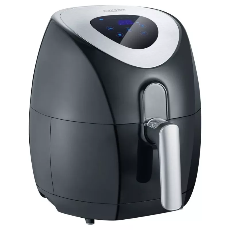 Severin 2430 Üksik 3,2 L Eraldiseisev 1500 W Kuumaõhufritüür Must, Roostevaba teras