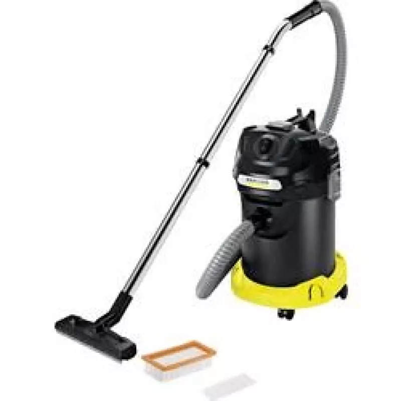 Kuivtolmuimeja Karcher AD 4 Premium — 17 L, 600 W, kotita, metallvoolik, kroomtoru