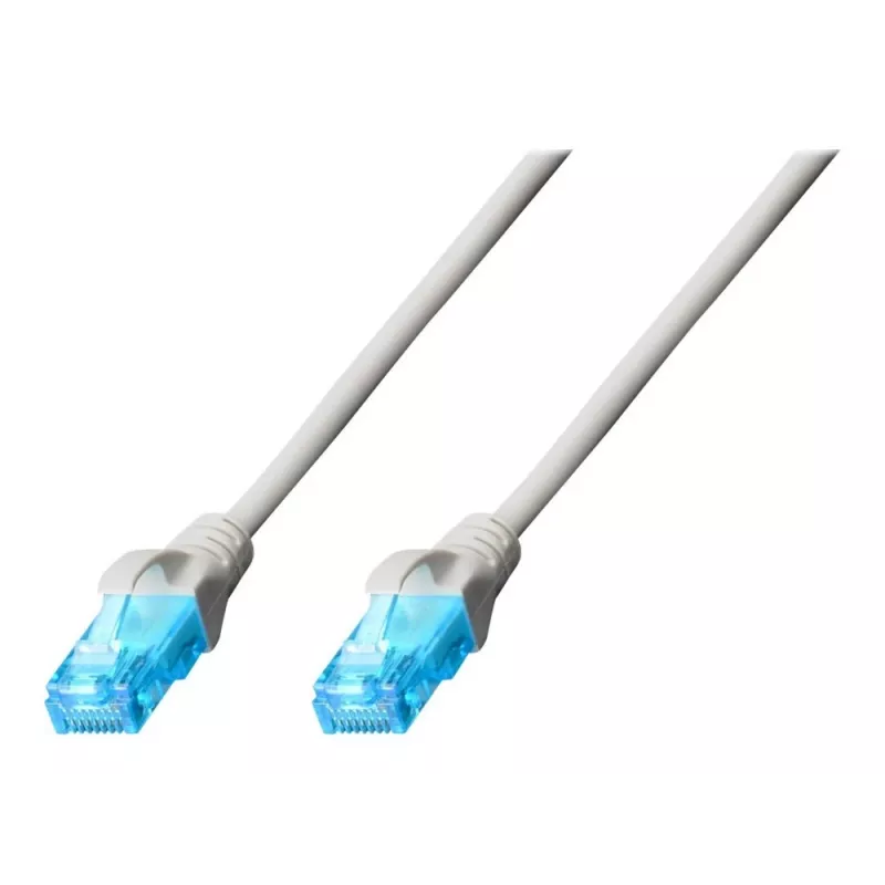 DIGITUS - Paranduskaabel - RJ-45 (M) kuni RJ-45 (M) - 25 M - UTP - CAT 5e - Varjestatud, haakumisvastane - Hall